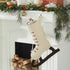 Hand Felted Wool Christmas Stocking - Cream Skate - ARCADIA HOME